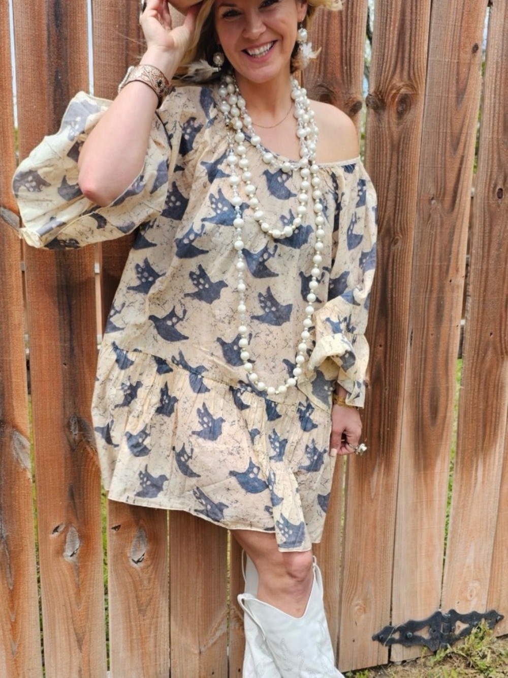 A Rare Bird Birdie Tunic/ Dress Ruffle Mini P2P 28β -NWT